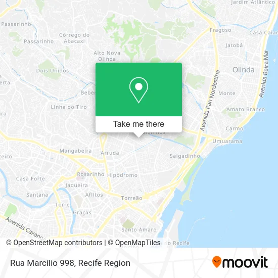 Rua Marcílio 998 map