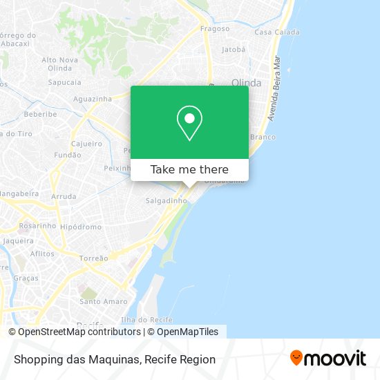 Shopping das Maquinas map