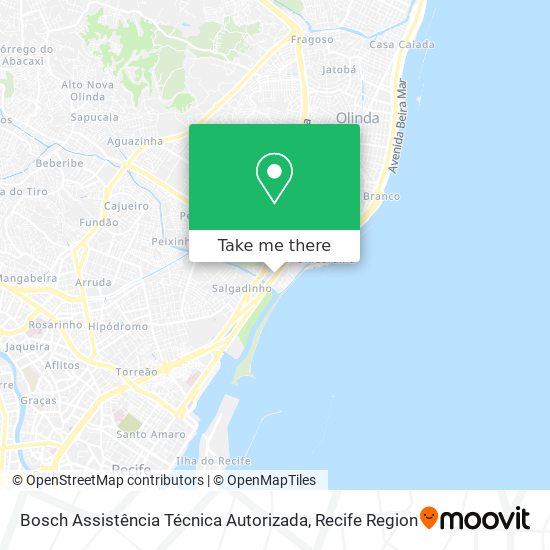 Bosch Assistência Técnica Autorizada map