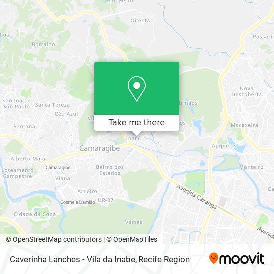Caverinha Lanches - Vila da Inabe map