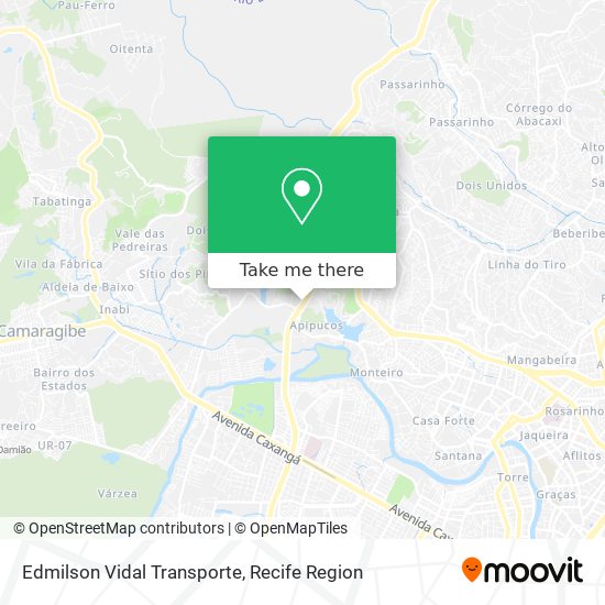 Edmilson Vidal Transporte map