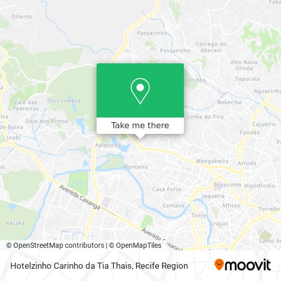 Hotelzinho Carinho da Tia Thais map