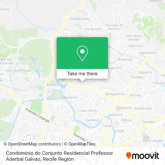 Condominio do Conjunto Residencial Professor Aderbal Galvao map