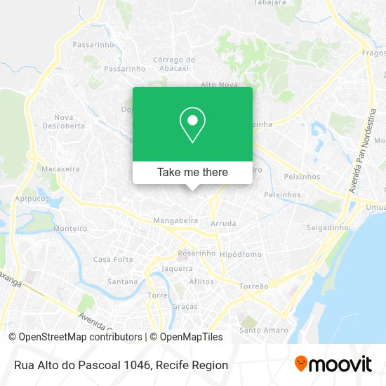 Rua Alto do Pascoal 1046 map