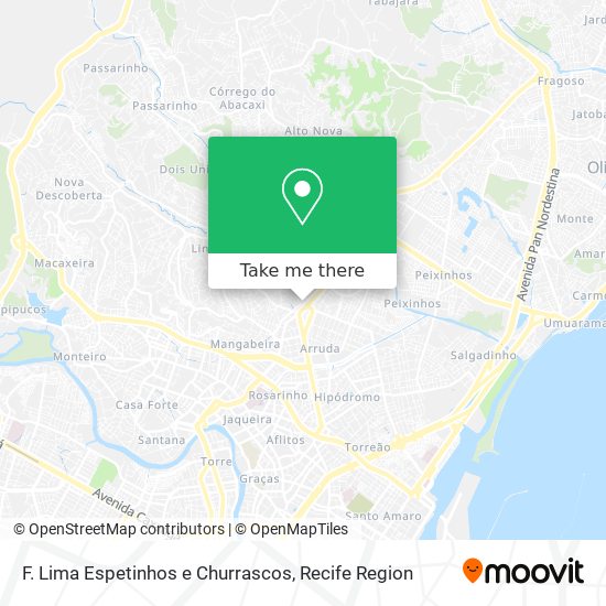 F. Lima Espetinhos e Churrascos map
