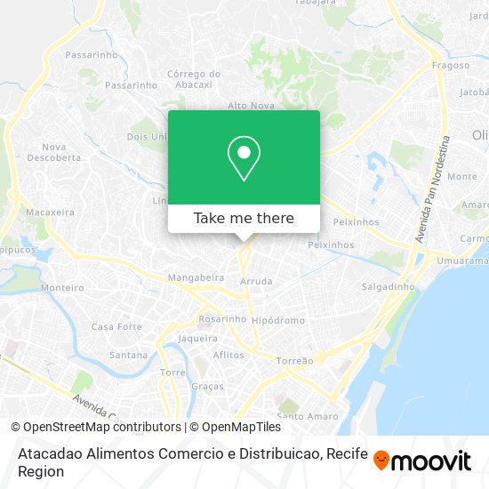 Mapa Atacadao Alimentos Comercio e Distribuicao