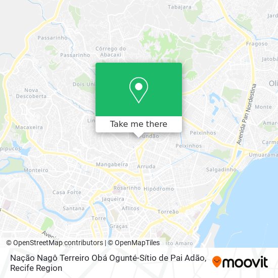Nação Nagô Terreiro Obá Ogunté-Sítio de Pai Adão map
