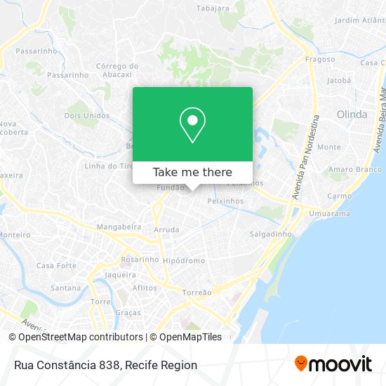 Rua Constância 838 map