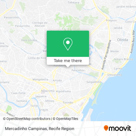 Mercadinho Campinas map