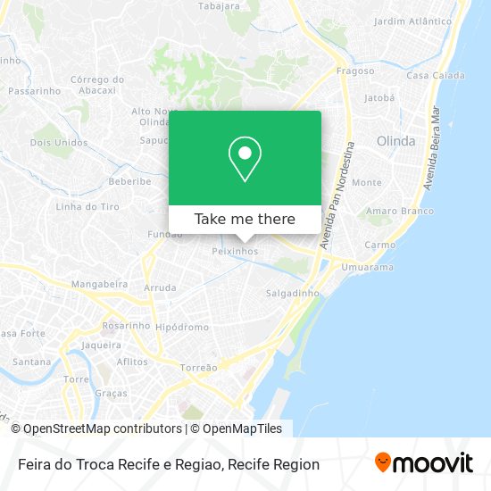 Feira do Troca Recife e Regiao map