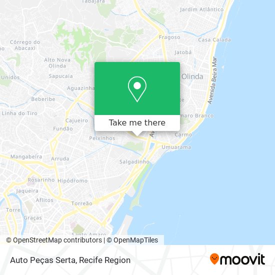 Auto Peças Serta map