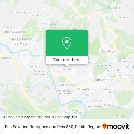 Rua Severino Rodrigues dos Reis 830 map