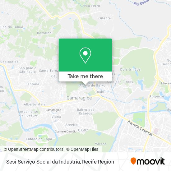 Sesi-Serviço Social da Indústria map
