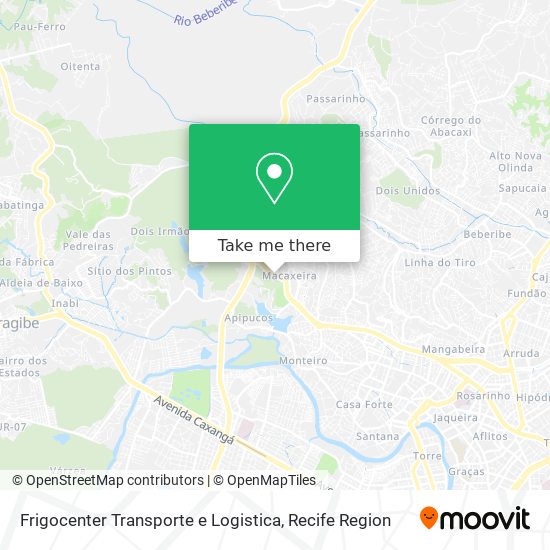 Frigocenter Transporte e Logistica map