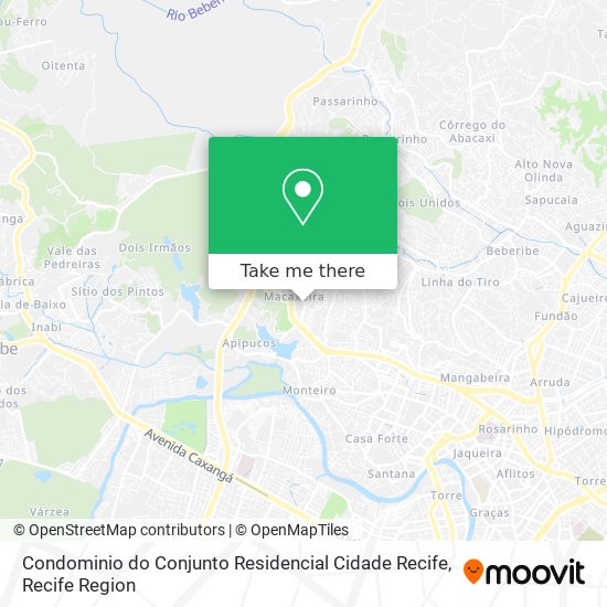 Condominio do Conjunto Residencial Cidade Recife map