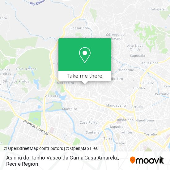 Asinha do Tonho Vasco da Gama,Casa Amarela. map