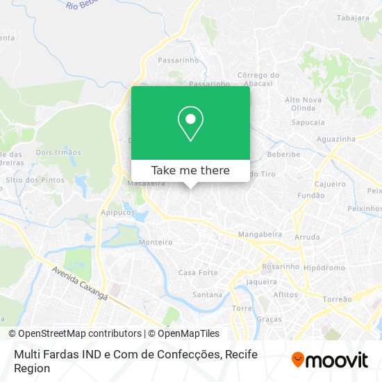 Multi Fardas IND e Com de Confecções map
