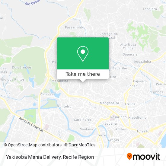 Yakisoba Mania Delivery map