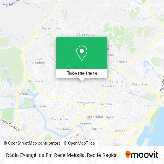 Rádio Evangélica Fm Rede Melodia map