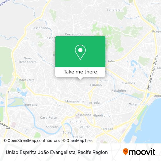 União Espírita João Evangelista map