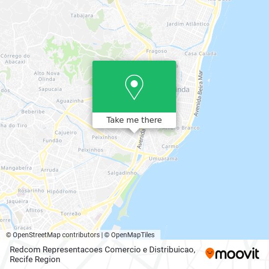 Redcom Representacoes Comercio e Distribuicao map