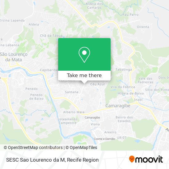 SESC Sao Lourenco da M map