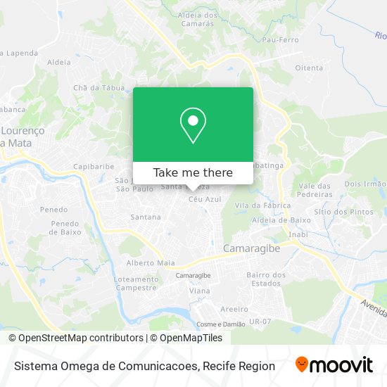 Sistema Omega de Comunicacoes map