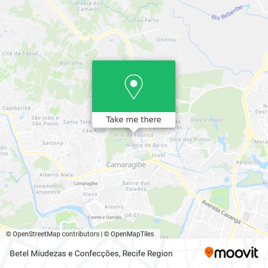 Betel Miudezas e Confecções map