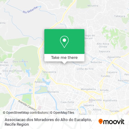 Associacao dos Moradores do Alto do Eucalipto map