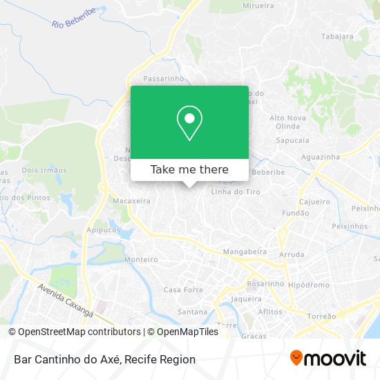 Bar Cantinho do Axé map