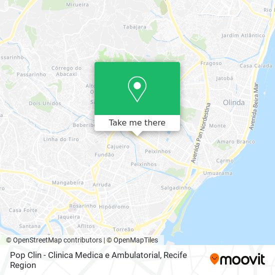 Mapa Pop Clin - Clinica Medica e Ambulatorial