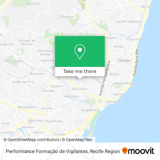 Performance Formação de Vigilantes map