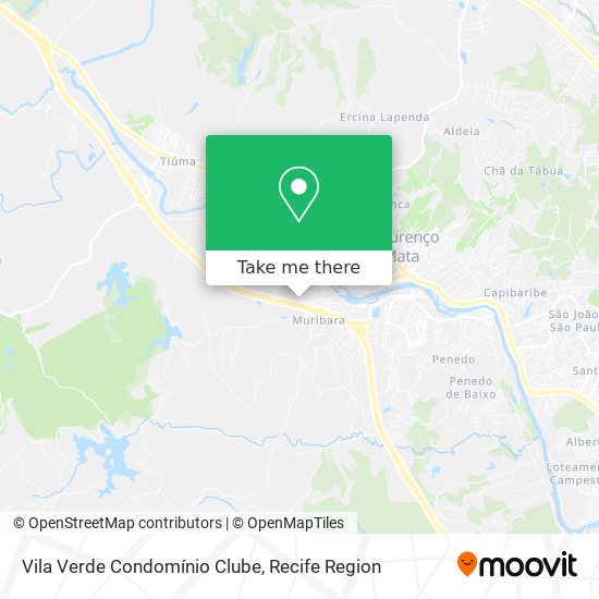Vila Verde Condomínio Clube map