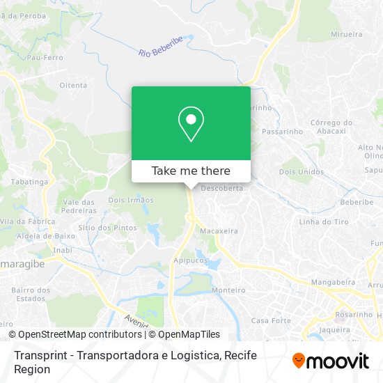 Transprint - Transportadora e Logistica map