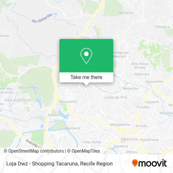 Loja Dwz - Shopping Tacaruna map