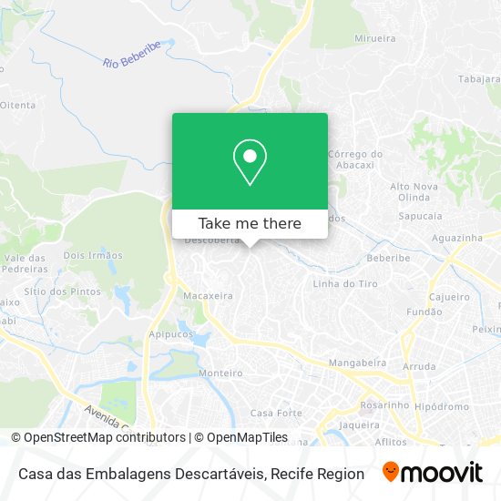 Casa das Embalagens Descartáveis map