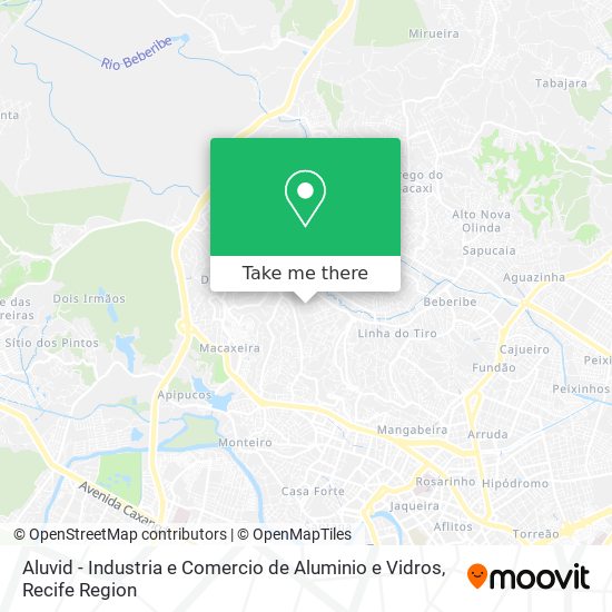 Aluvid - Industria e Comercio de Aluminio e Vidros map