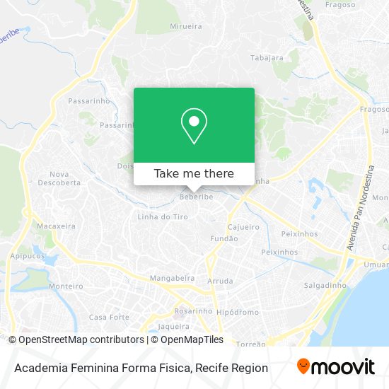 Mapa Academia Feminina Forma Fisica