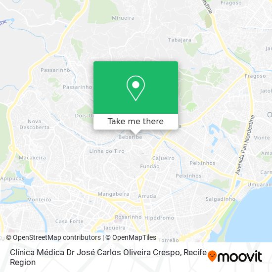 Clínica Médica Dr José Carlos Oliveira Crespo map