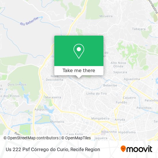 Us 222 Psf Córrego do Curio map