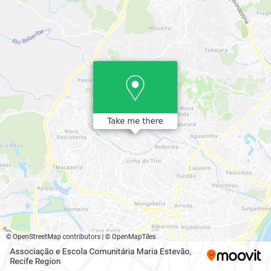 Associação e Escola Comunitária Maria Estevão map