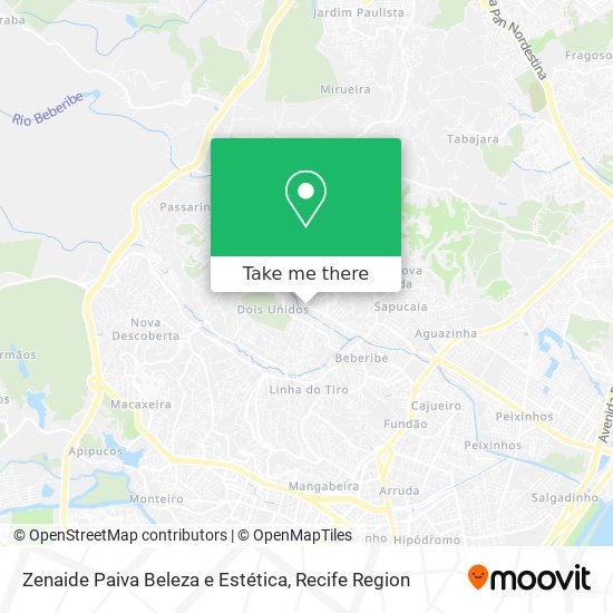 Zenaide Paiva Beleza e Estética map