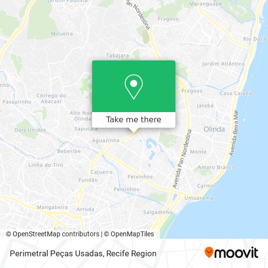 Perimetral Peças Usadas map