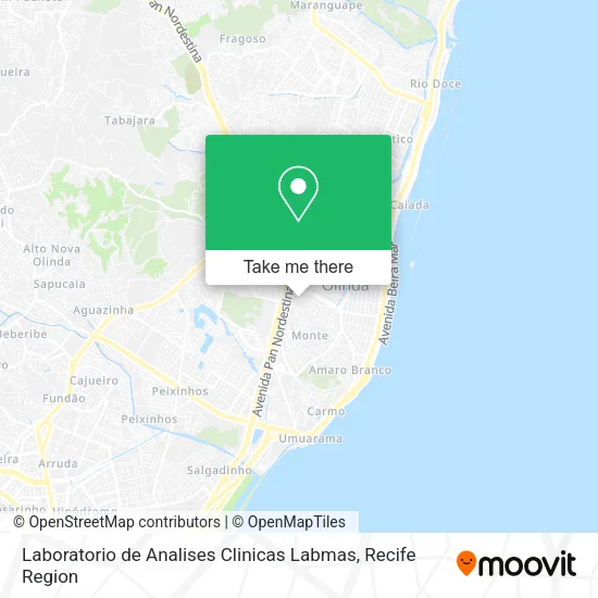 Laboratorio de Analises Clinicas Labmas map