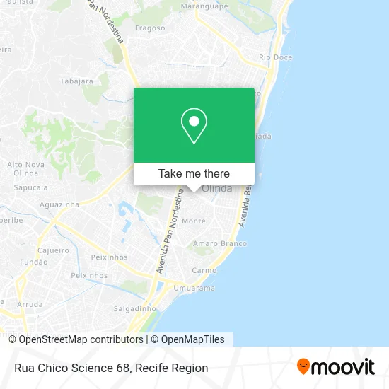 Rua Chico Science 68 map