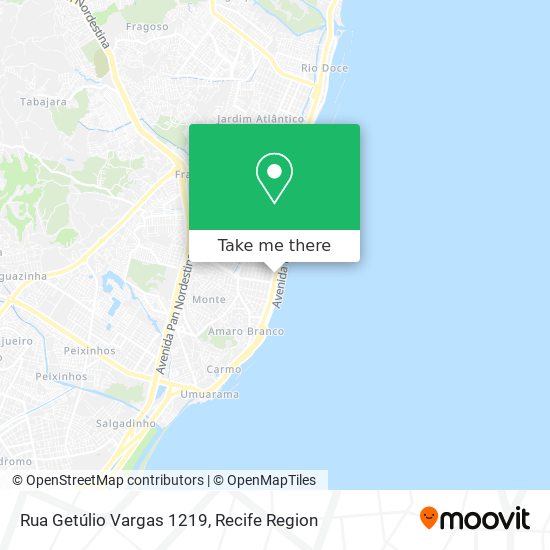 Rua Getúlio Vargas 1219 map