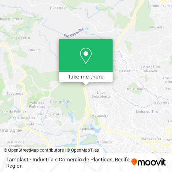 Tamplast - Industria e Comercio de Plasticos map