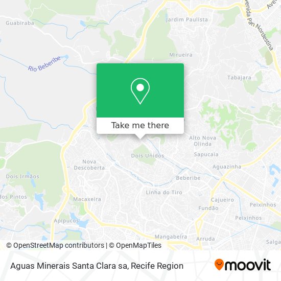 Aguas Minerais Santa Clara sa map