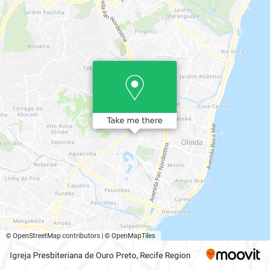 Igreja Presbiteriana de Ouro Preto map