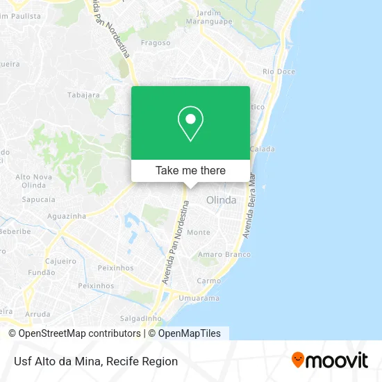 Usf Alto da Mina map